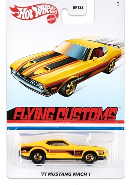 Hot Wheels Hot Wheels Temalı Retro Arabalar GRT22 GRT30 '71 Mustang Mach 1