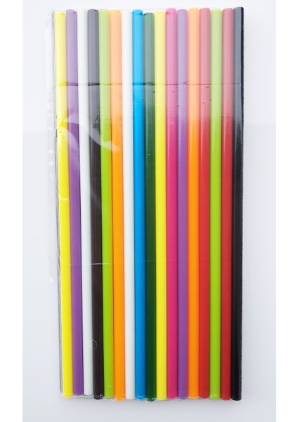 Ince Silikon Çubuk Sıcak Silikon Tabanca Mumu Renkli Silikon Mumu 30 Adet