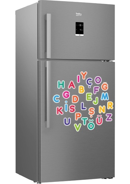 Çocuklar İçin Eğitici Ahşap Harf Magnet