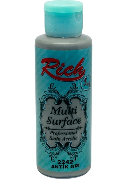 Multi Surface Akrilik Boya 120 cc Antik Gri