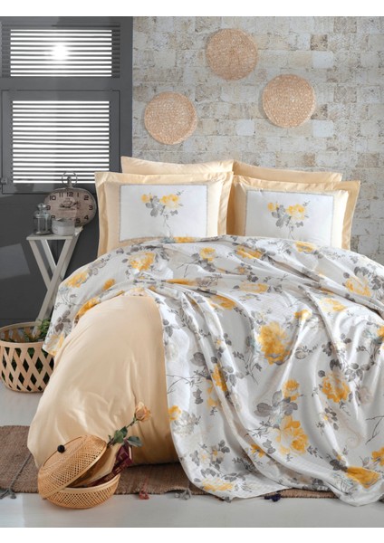 Jardin Çift Kişilik Oda Kokulu Pike Takımı - Sarı