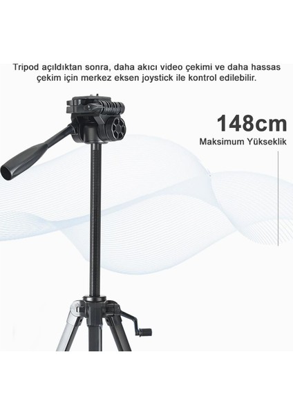 VCT-668 Tripod Hidrolik Kafa