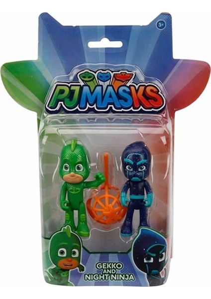 Pijamaskeliler Ikili Figür Pjmask Gekko ve Night Ninja