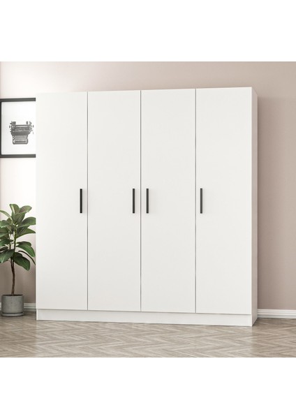 Kale 4 Kapaklı Zincir Dolap - Gardrop - Beyaz modelleri