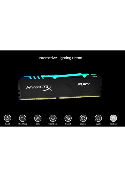 HyperX FURY RGB 32GB 3600MHz DDR4 CL18 DIMM (2x16) Ram HX436C18FB4AK2/32