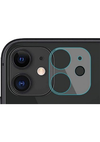 Apple iPhone 12 Mini Kamera Lens Full Koruma Temperli Cam Şeffaf