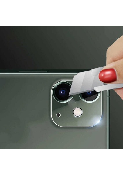 Apple iPhone 12 Mini Kamera Lens Full Koruma Temperli Cam Şeffaf