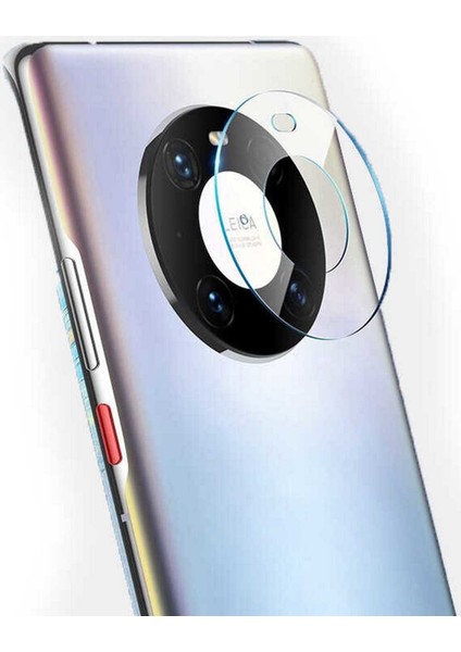 Huawei Mate 40 Pro Kamera Lens Full Koruma Temperli Cam Şeffaf