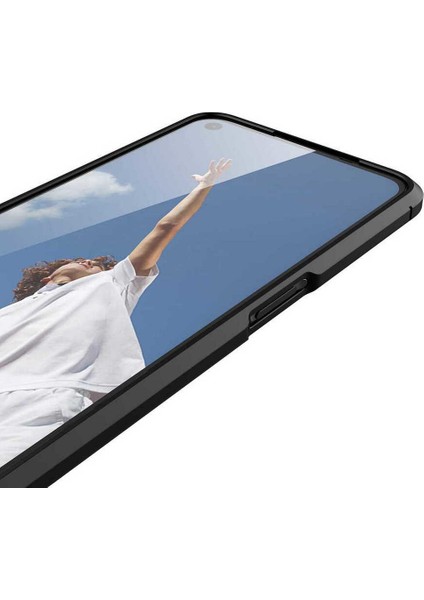 Oppo A52 Kılıf Rugan Armor Deri Görünümlü Yüksek Kalite Silikon Niss Kırmızı