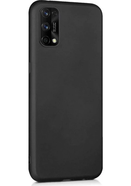 Case 4U Oppo Realme 7 Pro Kılıf Klasik Mat Renkli Yumuşak Premier Silikon Siyah