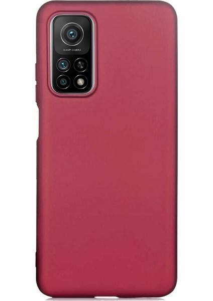 Xiaomi Mi 10T Kılıf Klasik Mat Renkli Yumuşak Premier Silikon Koyu Mor