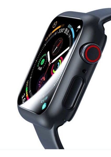 Apple Watch Uyumlu Series 4/5 44mm 360 Derece Full Koruma Siyah fırsatları