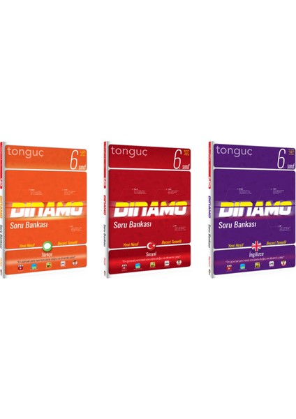 6. Sınıf Dinamo Türkçe - Sosyal - İngilizce Soru Bankası