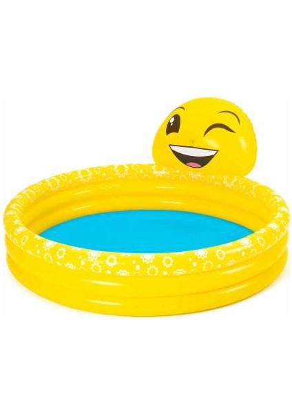 BESTWAY,53081, Emojı Temalı, Burnundan Su Püstürken Şişme Havuz (62008 Pompalı)