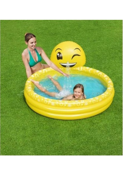 BESTWAY,53081, Emojı Temalı, Burnundan Su Püstürken Şişme Havuz (62008 Pompalı) fırsatları