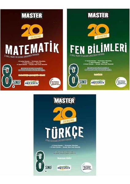 8. Sınıf Master 3'lü Deneme