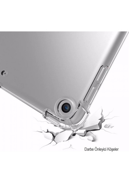 Apple iPad Mini 4 7.9 inç Köşe Korumalı Anti Şok Şeffaf Tablet Kılıfı + Nano Glass Ekran Koruyucu Şeffaf modelleri