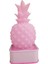 Sese ve Dokunmaya Duyarlı Silikon Pembe Ananas Gece Lambası Renkli 3