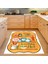 Kitchen Mutfak Dijital Baskı Yıkanabilir Kaymaz Taban Leke Tutmaz Mutfak Halısı 1