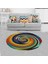 Jüt Hasır Kilim Görünümlü Dijital Baskılı Kaymaz Taban Yıkanabilir Modern Salon Halısı ve Yolluk 1