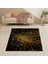 Örümcek Ağı Desenli Gold Dijital Baskı Yıkanabilir Kaymaz Taban Modern Salon Halısı ve Yolluk 1