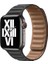 Apple Watch Uyumlu 6 40 mm Kordon Deri Mıknatıslı Gizli Mıknatıslı Siyah 2