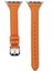 Apple Watch Uyumlu Series 4 5 44 mm Kordon Deri Kordon Renkli Ince Tam Kordon 28 Turuncu 1