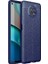 Xiaomi Redmi Note 9 Pro 5g Kılıf Niss Silikon Deri Görünümlü+Nano Glass+Kalem Lacivert 1