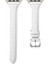 Apple Watch Uyumlu 6 44 mm Kordon Deri Kordon Renkli Ince Tam Kordon 28 Beyaz 1