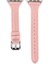 Apple Watch Uyumlu 6 44 mm Kordon Deri Kordon Renkli Ince Tam Kordon 28 Pembe 1