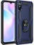 Xiaomi Redmi 9A Kılıf Tank Koruma Vega Standlı Yüzüklü Mıknatıslı Lacivert 1