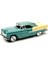 1955 Chevy Bel Air Diecast Model Mavi Yeşil 1:24 Ölçek Gerçekçi Tasarım 1