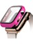 Apple Watch ile Uyumlu 4/5/6 Serisi 42MM/44MM 360 Derece Ekran Koruyucusu Pembe 1