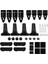 Skoda Citigo 2011-2021 Için Oluksuz Tip Ara Atkı Tavan Barı - Gri 5