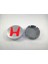 HONDA Vtec Jant Göbek Arması Gri H Kırmızı (59mm-56mm) (4adet) 2