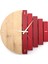 Wooden Sections Ahşap Modern El Yapımı Duvar Saati 5027_PURPUROT 1