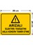 - Arızalı Elektrik Tesisatını Asla Kendin Tamir Etme Levhası - Sac Malzeme 25 x 35 cm 2