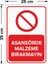 - Asansörde Malzeme Bırakmayın Levhası - Sac Malzeme 25 x 35 cm 2