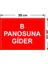 - B Panusuna Gider Levhası - Sac Malzeme 25 x 35 cm 2