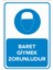- Baret Giymek Zorunludur Levhası - Sac Malzeme 25 x 35 cm 1