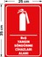 - Boş Yangın Söndürme Cihazları Alanı Levhası - Sac Malzeme 25 x 35 cm 2