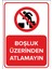 - Boşluk Üzerinden Atlamayın Levhası - Sac Malzeme 25 x 35 cm 1