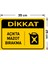 - Dikkat Açıkta Mazot Bırakma Levhası - Sac Malzeme 25 x 35 cm 2