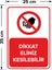 - Dikkat Eliniz Kesilebilir Levhası - Sac Malzeme 25 x 35 cm 2