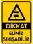 - Dikkat Eliniz Sıkışabilir Levhası - Sac Malzeme 25 x 35 cm 1