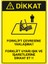- Dikkat Forklift Çevresine Kimseyi Yaklastırma Levhası - Sac Malzeme 25 x 35 cm 2