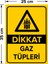 - Dikkat Gaz Tüpleri Levhası - Sac Malzeme 25 x 35 cm 2