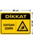 - Dikkat Kaygan Zemin Levhası - Sac Malzeme 25 x 35 cm 2