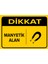- Dikkat Manyetik Alan Levhasi - Sac Malzeme 25 x 35 cm 1