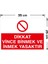 - Dikkat Vince Binmek Ve İnmek Yasaktır Levhası - Sac Malzeme 25 x 35 cm 2